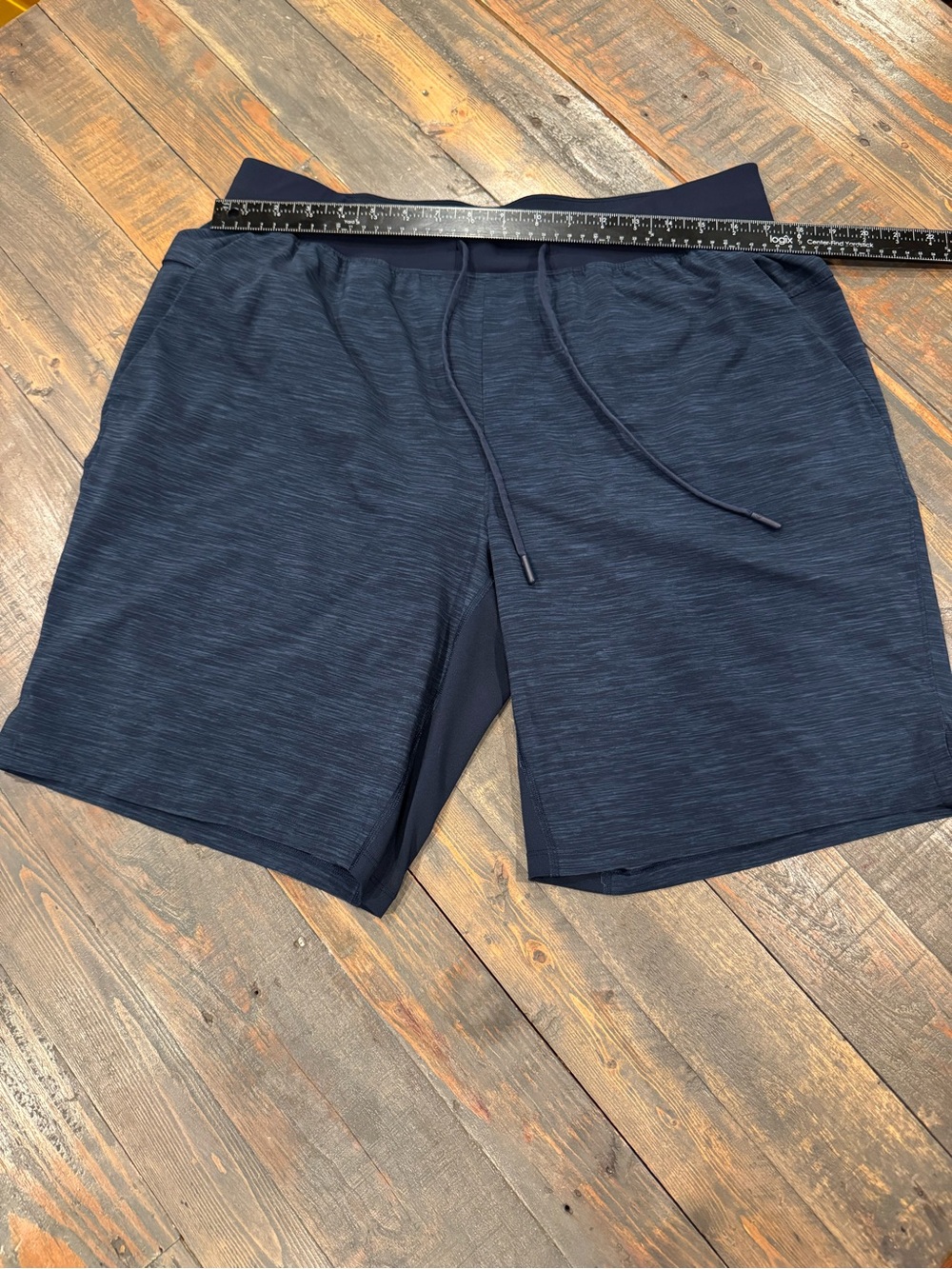 Lululemon Men's Dark Navy Athletic Drawstring Shorts Sz XL